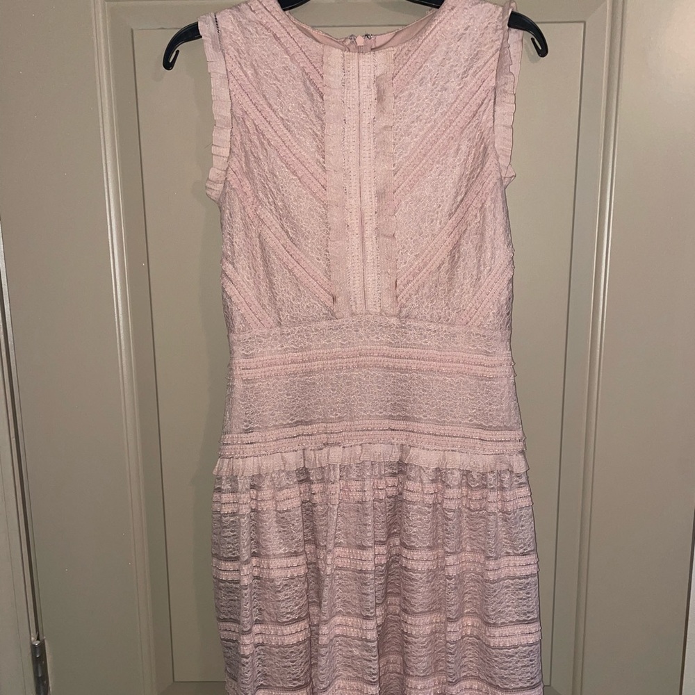 Julia Jordan - light pink lace mini dress - size 4